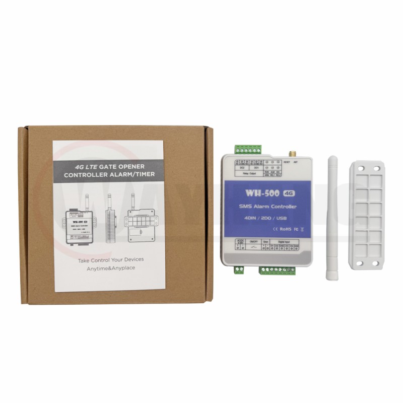 WH-500 GSM 3G 4G Cellular RTU SMS Remote Controller Alarm System for fuel Tank Pump Automation monitoring System  