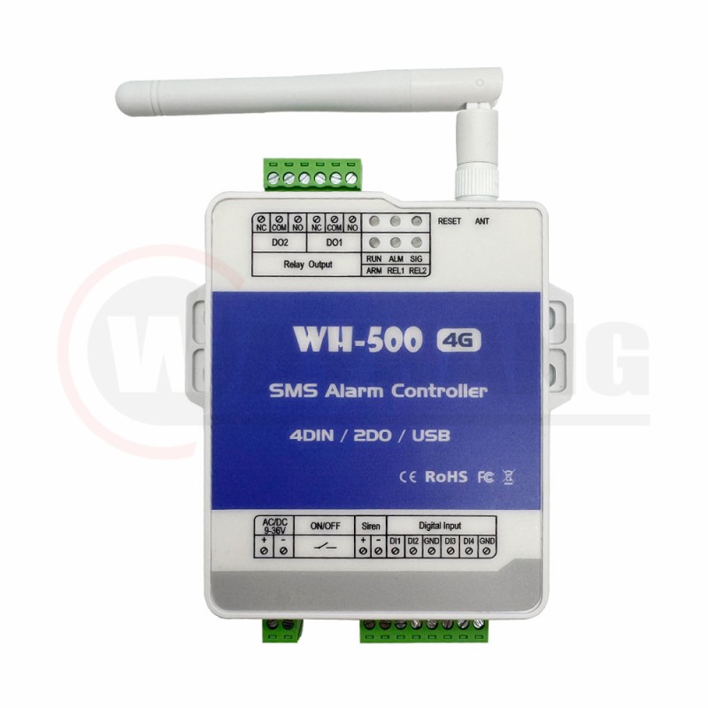 WH-500 GSM 3G 4G Cellular RTU SMS Remote Controller Alarm System for fuel Tank Pump Automation monitoring System  