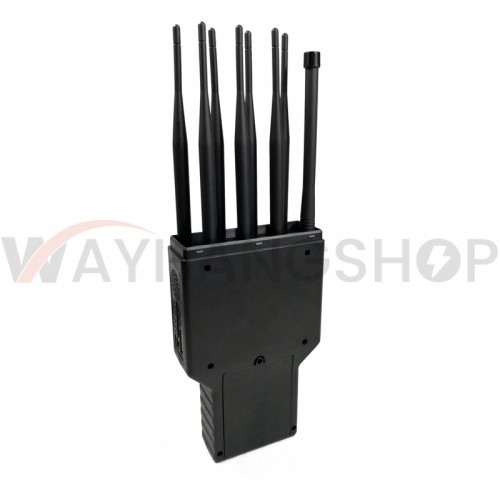 Unique High Power Handheld 8 Bands Cell Phone Signal Jammer 16Watt Jamming up to 30m