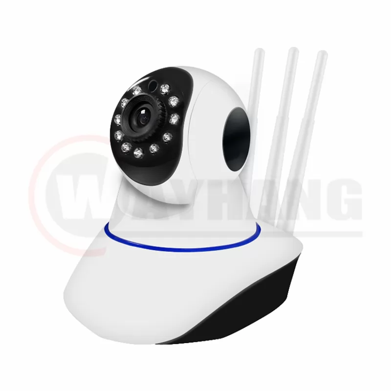 Three Antenna 1080P Wireless WiFi Camera Home Security Surveillance Indoor IP Camera Two-Way Audio Motion Detection Night Vision PTZ Wi Fi Cam