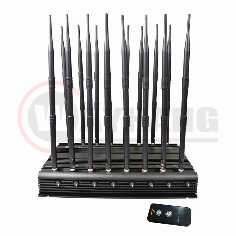 World First 16 antennas all-in-one 5.2G 5.8G all frequencies Signal jammer With Remote Control