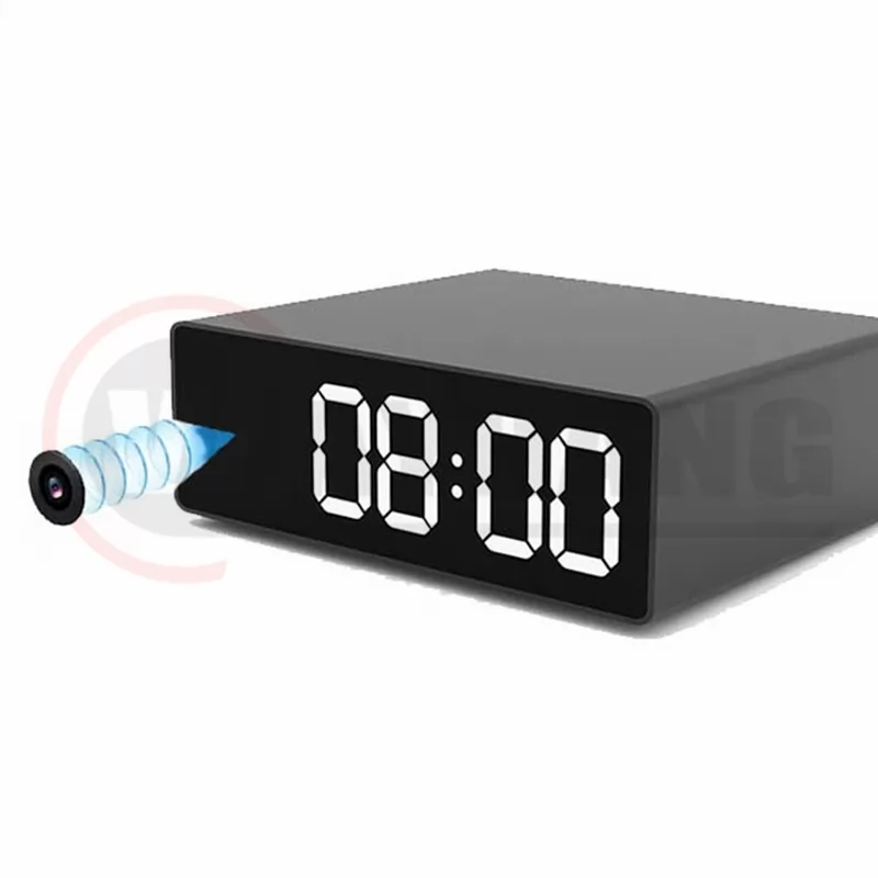 4K Hidden Spy Camera Clock HD 1080P WiFi Camera Alarm Clock with Night Vision and Motion Detective