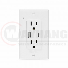 4K Ultra HD WIFI Streaming Nanny Cam SPY WIFI Socket Camera Hardwired Functional USB-A Receptacle Outlet Plug