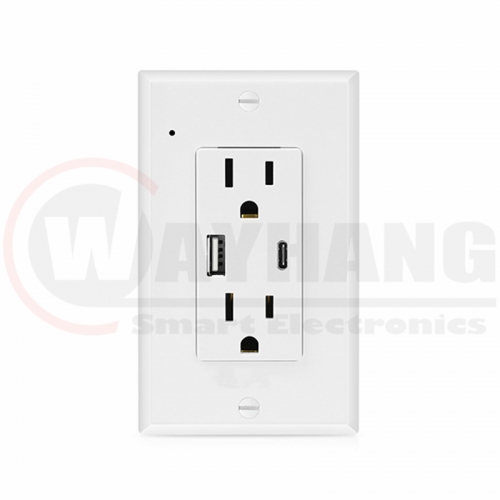 4K Ultra HD WIFI Streaming Nanny Cam SPY WIFI Socket Camera Hardwired Functional USB-A Receptacle Outlet Plug